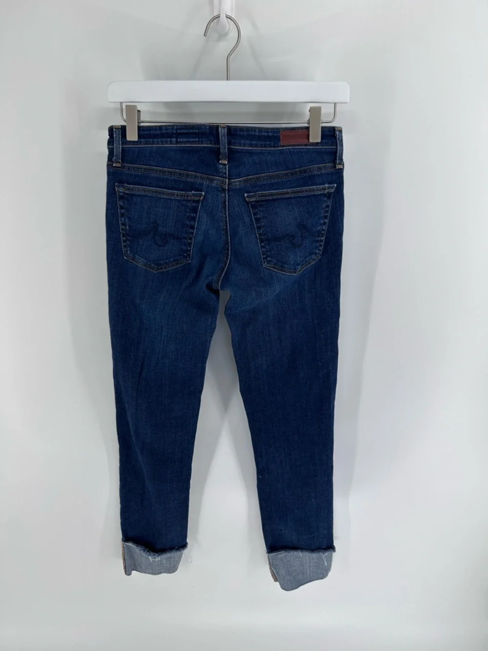 AG Adriano Goldschmied The Stevie‎ Cuff Slim Straight Cuffed Jean | Size 26
